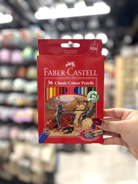 مدادرنگی مقوایی 36تایی فابرکستل