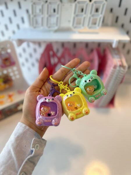 دست کلید فانتزی خرسی چراغ دار