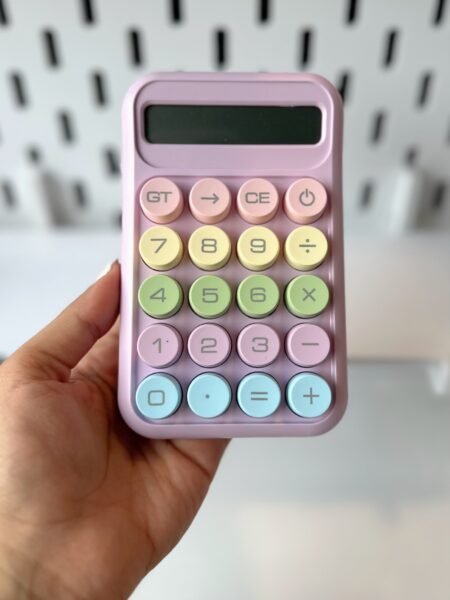 ماشین حساب فانتزی دکمه رنگی کوچک Rz_819