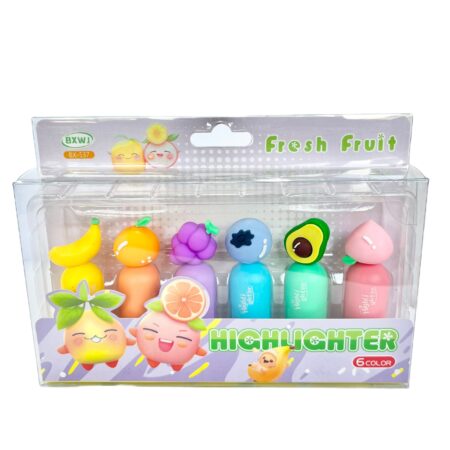 هایلایتر 6تایی برجسته میوه 537