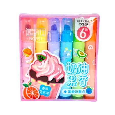 هایلایتر 6تایی معطر میوه ای 951