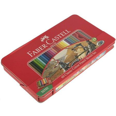 مدادرنگی 60تایی فلزی فابرکستل